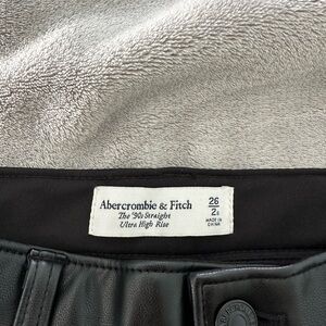 Abercrombie & Fitch Black Leather Pants